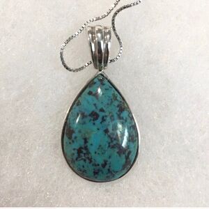 Genuine Whitney Kelly Turquoise Sterling Silver Necklace
